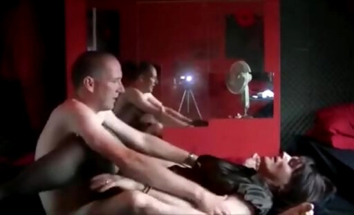 brunette tranny getting pounded intensely