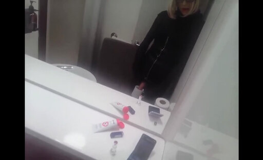 Piss and cum masked slut