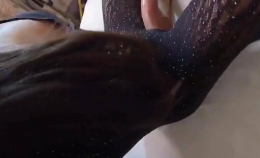 Shemale mistress punishing a tiedup sub dude