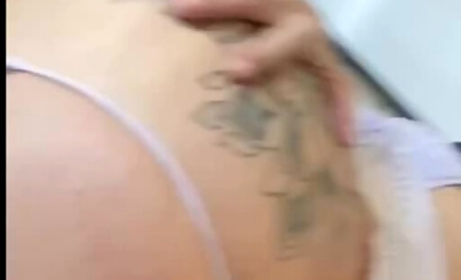 Horny Trans babe striping on the cam for her fans