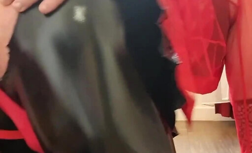 Vicious anal play for crossdresser